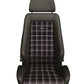 Recaro Classic LX Seat - Black Leather/Classic Checkered Fabric