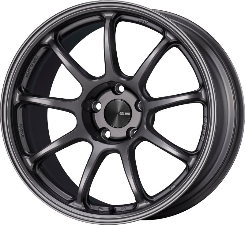 Enkei PF09 18x7.5 5x100 48mm Offset 75mm Bore Dark Silver Wheel