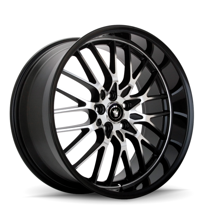 Konig Lace 17x7 8x100/114.3 ET40 Black/Machine Spoke