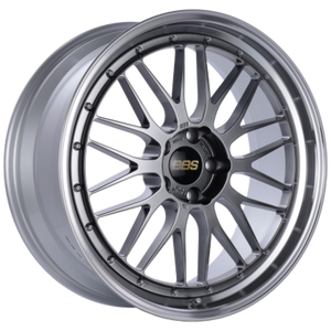 BBS LM 18x8.5 5x114.3 ET38 Diamond Black Center Diamond Cut Lip Wheel - 82mm PFS Required