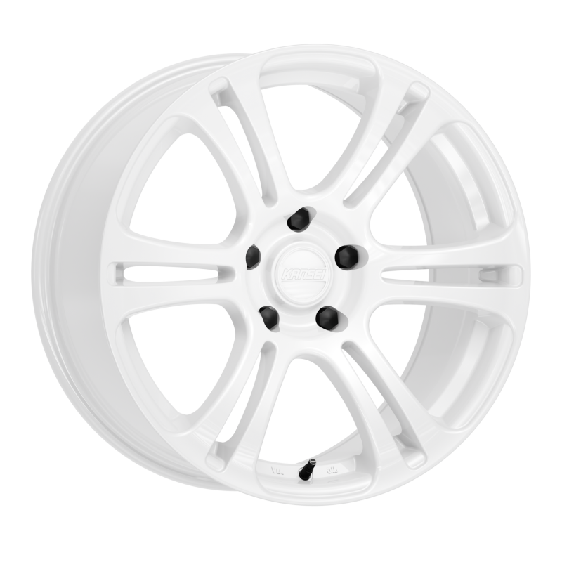 Kansei K16W Neo 18x9in / 5x120 BP / 22mm Offset / 72.56mm Bore - Gloss White Wheel