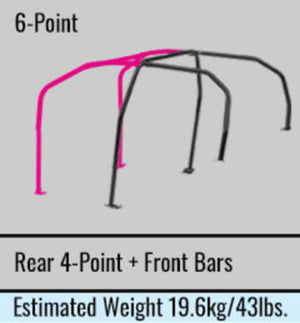 Cusco Chro-moly Roll Cage 6 Point Through Dash 4 Passenger CZ4A (S/O / No Cancel)