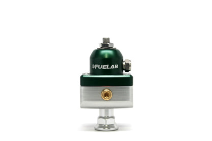 Fuelab 575 Carb Adjustable Mini FPR Blocking 10-25 PSI (1) -6AN In (2) -6AN Out - Green