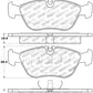 StopTech Street Touring 98-04 Volvo S60/98-00 S70/98-00 V70 Front Brake Pads