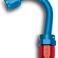 Russell Performance -10 AN Red/Blue 150 Degree Full Flow Swivel Hose End (With 1-1/4in Radius)