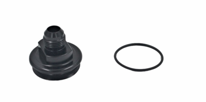 Fuelab Replacement Filter Cap -10AN Inlet - Black