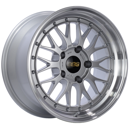 BBS LM 17x9 5x130 ET17 CB71.6 Diamond Silver Center Diamond Cut Lip Wheel