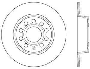 StopTech 10-12 and 15-16 Audi A3/A3 Quattro Sportstop Cryo Slotted & Drilled Rear Right Rotor