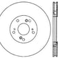 StopTech 06-08 Honda Civic Si Cross Drilled Right Front Rotor