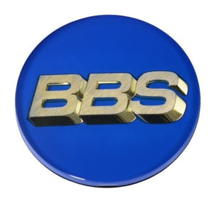 BBS Center Cap 70.6mm Blue/Gold (3-Tab)