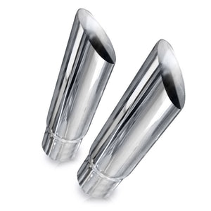 Stainless Works Angle Cut Resonator Tips 2in ID Inlet 3in Body