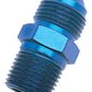 Russell Performance -4 AN to 1/4in NPT Straight Flare to Pipe (Blue)