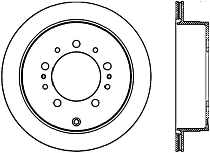 StopTech 08-11 Lexus LX570 Slotted & Drilled Rear Right Rotor