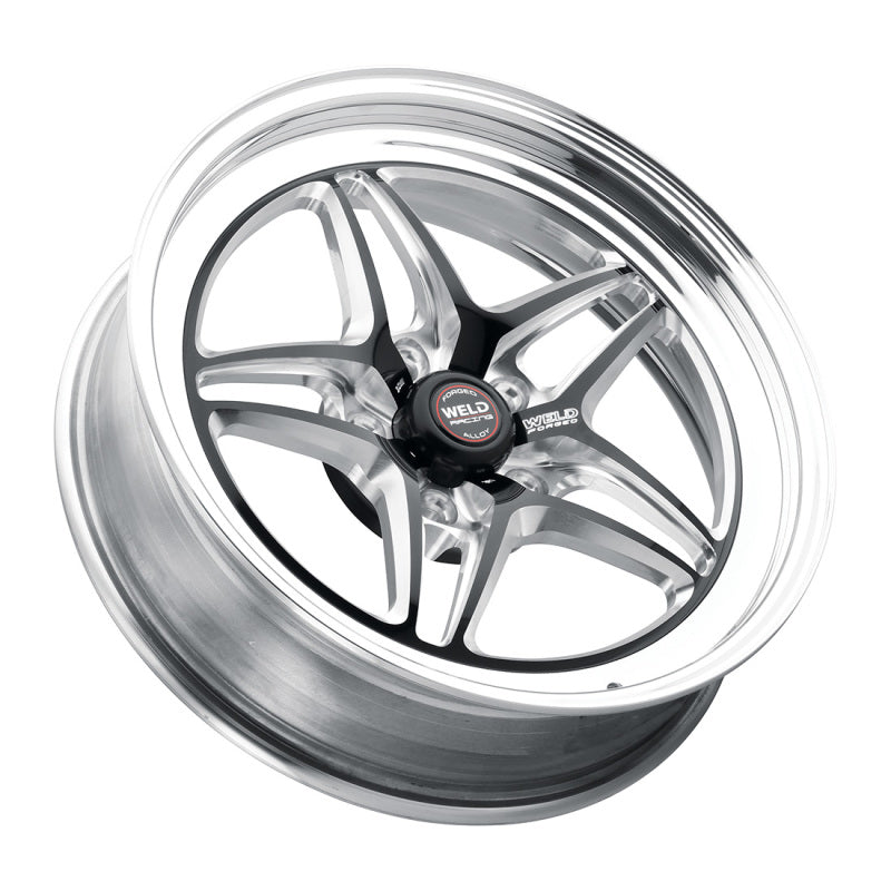 Weld RT-S S81 15x10 / 5x115 BP / 6.5in BS Black Wheel - Non-Beadlock