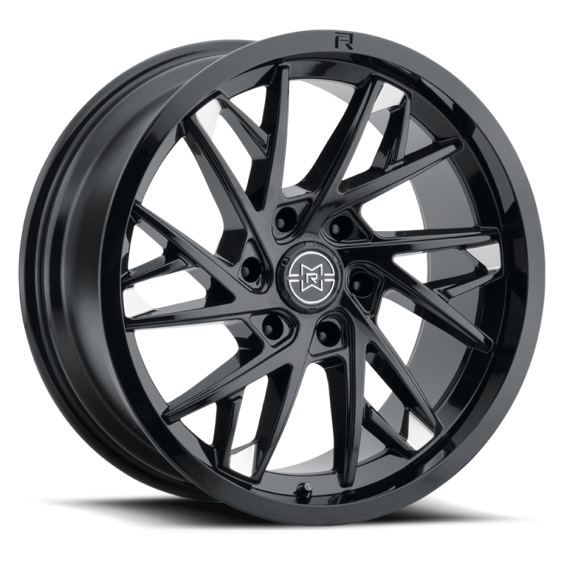 Method Raised MR801 22x10 / 6x135 BP / 10mm Offset / 87mm Bore - Gloss Black Milled Wheel