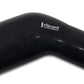 Vibrant 3.50in ID x 3.25in ID Gloss Black Silicone 45 Degree Transition Elbow