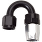 Russell Performance -10 AN Black/Silver 180 Degree Tight Radius Full Flow Swivel Hose End