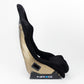 NRG FRP Bucket Seat ULTRA Edition - Large (Black Alcantara/Gold Glitter Back)