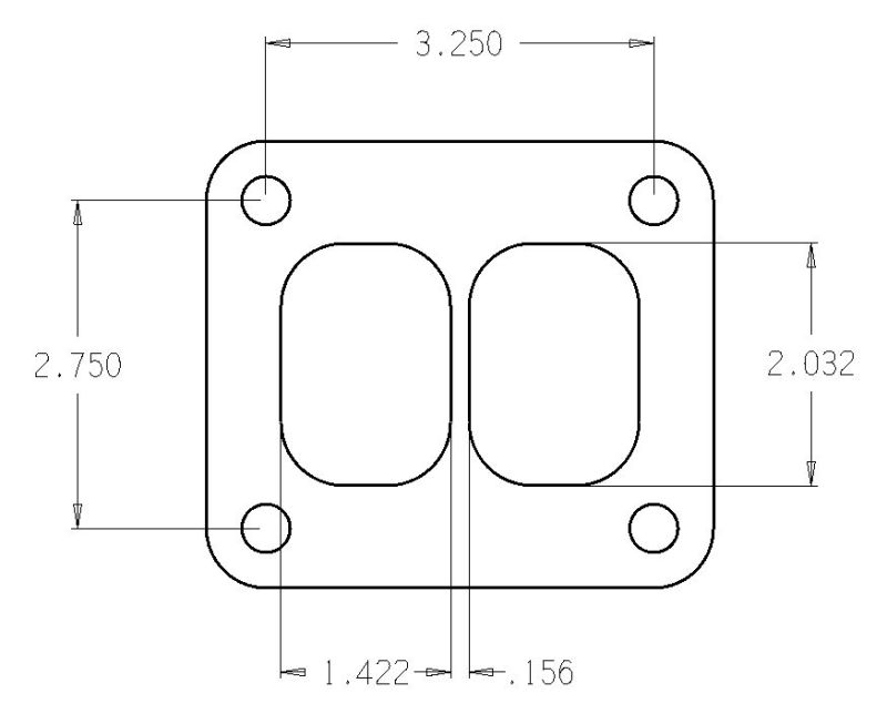 Cometic Turbo FLG T-Series Exhaust Inlet .010in Exhaust Gasket