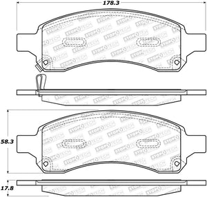 StopTech Street Select Brake Pads - Rear