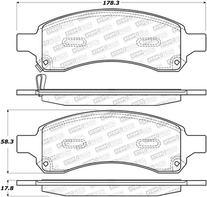 StopTech Street Select Brake Pads - Rear