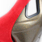 NRG FRP Bucket Seat ULTRA Edition - Large (Red Alcantara/Gold Glitter Back)