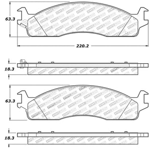 StopTech Sport Brake Pads w/Shims and Hardware - Front