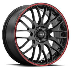 Maxxim Maze 17x7 10x100/114.3 ET40 Black/Red Stripe