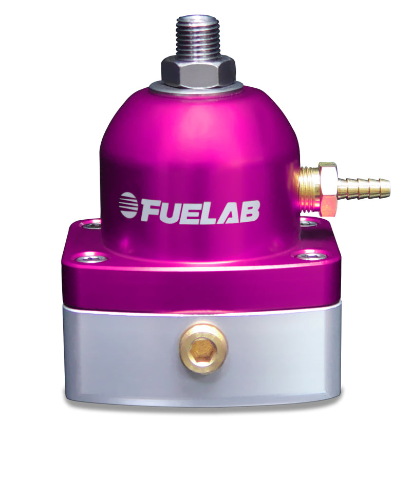 Fuelab 525 EFI Adjustable FPR In-Line 25-90 PSI (1) -6AN In (1) -6AN Return - Purple