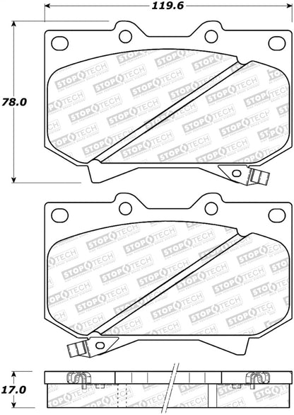 StopTech Street Select Brake Pads - Front