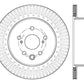 StopTech Lexus 13-15 GS350/14-15 IS350/13-15 GS350H/15 RC350 Left Rear Drilled Sport Brake Rotor