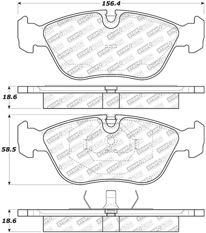 StopTech Street Select Brake Pads - Rear