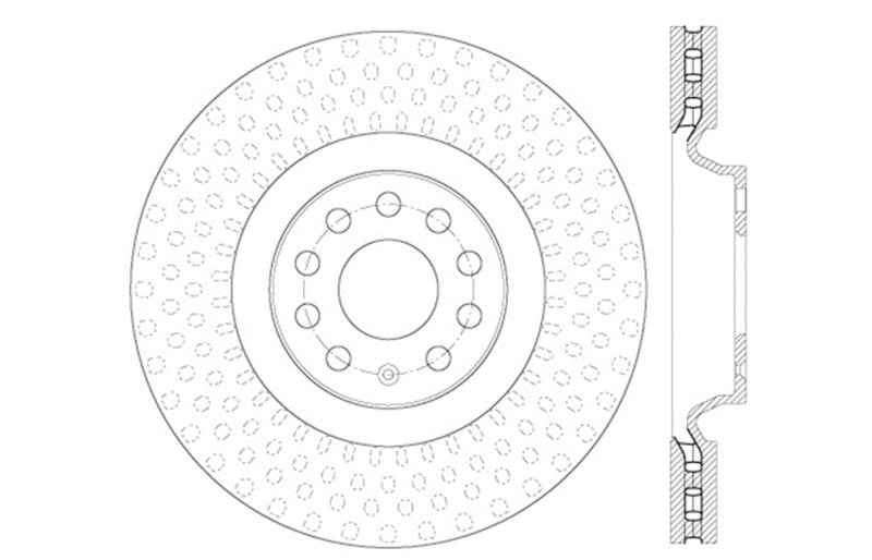 StopTech Drilled Sport Brake Rotor