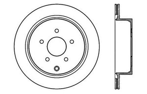 StopTech 03-12 Infiniti FX35 Drilled Sport Left Rear Cryo Rotor