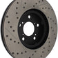 StopTech 07-08 Acura MDX SportStop Slotted & Drilled Left Front Rotor