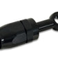 Vibrant -10AN Banjo Hose End Fitting for use with M16 or 5/8in Banjo Bolt - Aluminum Black