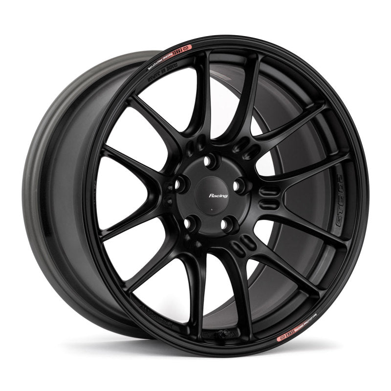 Enkei GTC02 19x10 5x114.3 40mm Offset 75mm Bore Matte Black Wheel