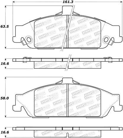 StopTech Street Select Brake Pads