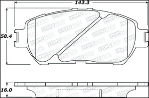 StopTech Street Select Brake Pads - Front