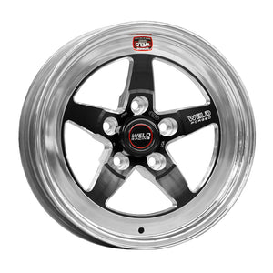 Weld S71 15x11.33 / 5x4.75 BP / 5.5in. BS Black Wheel (Medium Pad) - Non-Beadlock