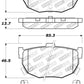 StopTech Performance Hyundai Elantra/Tiburon / Kia Spectra / Nissan Maxima/Stanza Rear Brake Pads