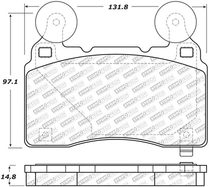 StopTech 14-17 Chevrolet Camaro SS/09 Pontiac G8 Street Select Front Brake Pads