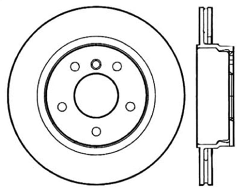 StopTech 99-05 BMW 3-Series Drilled Left Rear Rotor