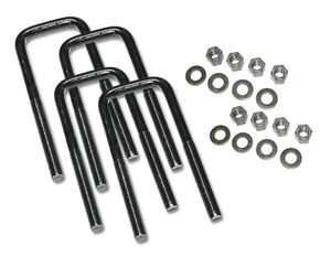 Superlift U-Bolt 4 Pack 9/16x3x9 Square w/ Hardware