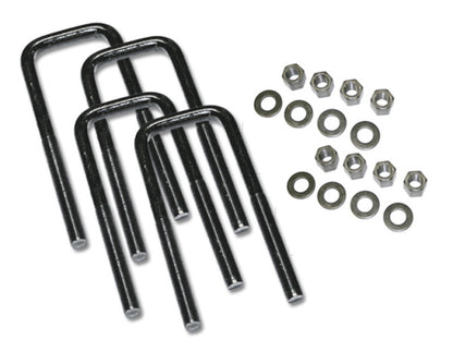 Superlift U-Bolt 4 Pack 9/16x2-1/2x12 Square w/ Hardware