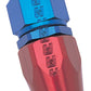 Russell Performance -20 AN Red/Blue Straight Full Flow Hose End