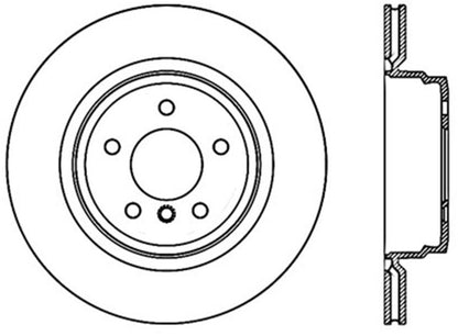 StopTech 07-12 BMW 335i / 06-08 335xi Rear Right Cryo Slotted Sport Brake Rotor