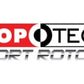 StopTech 04 Lexus RX330 SportStop Slotted & Drilled Right Rear Rotor