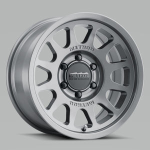 Method MR703 15x7 +15mm Offset 5x100 56.1mm CB Gloss Titanium Wheel