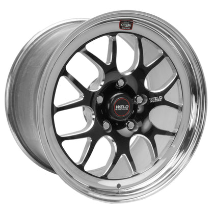 Weld S77 17x10.5 / 5x4.5 BP / 6.7in. BS Black Wheel (High Pad) - Non-Beadlock